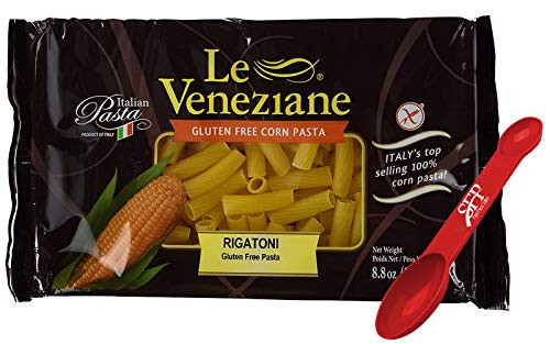Le Veneziane Gluten Free Pasta Noodles ~ Rigatoni Pasta Noodles ~ Corn Pasta ~ 2 Count (8.8 Oz.)