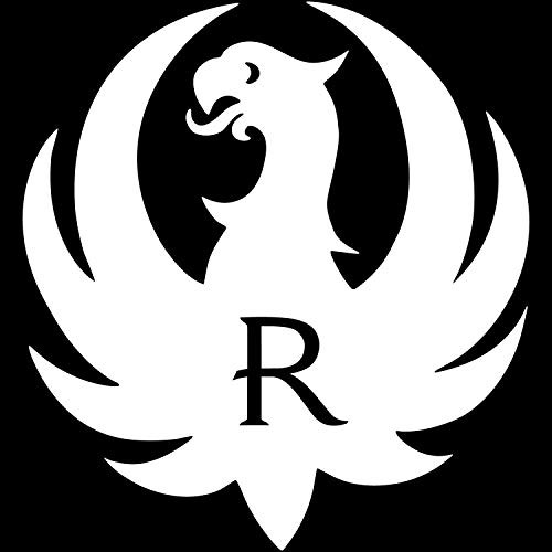 PanWenJuan -Sturm Ruger R Logo Decal Sticker Car Truck Window Die Cut Vinyl(30x27 cm) (White)