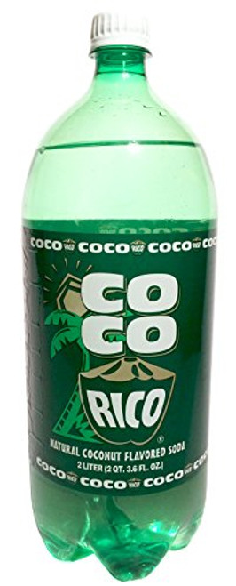 Coco Rico Natural Coconut Flavored Soda 2-liter Bottle