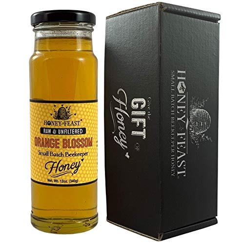 Honey Feast - Raw Orange Blossom Honey from Florida - Unfiltered and Pure - 12 Ounces - Local honey to Orlando, Tampa, Gainesville, Jacksonville, Sarasota, Fort Myers, Central Florida Honey Feast - Raw Orange Blossom Honey from Florida - Unfiltered and Pure - 12 Ounces - Local honey to Orlando, Tampa, Gainesville, Jacksonville, Sarasota, Fort Myers, Central Florida
