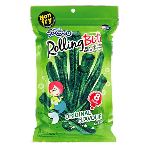 SELECO Seaweed Snacks - Roasted Rolling Bite Crispy Seaweed / Asian Snacks - Korean Snacks - Sushi Nori - Seaweed Chips - Seaweed Snack - Korean Food - Kombu - Healthy Thins (Pack of 3)