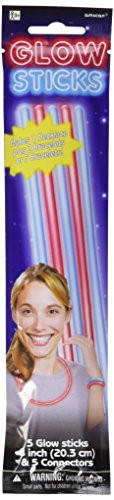 amscan Patriotic Glow Sticks, Party Accessory, 24 Ct.
