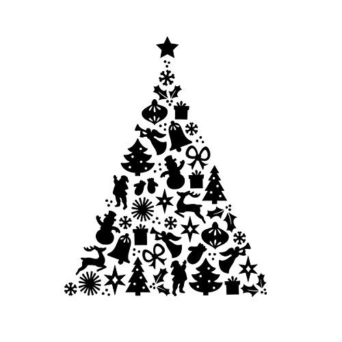 Darice Embossing Folder: Patterned Christmas Tree
