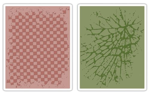 Sizzix Tim Holtz Checkerboard Textured Fades Embossing