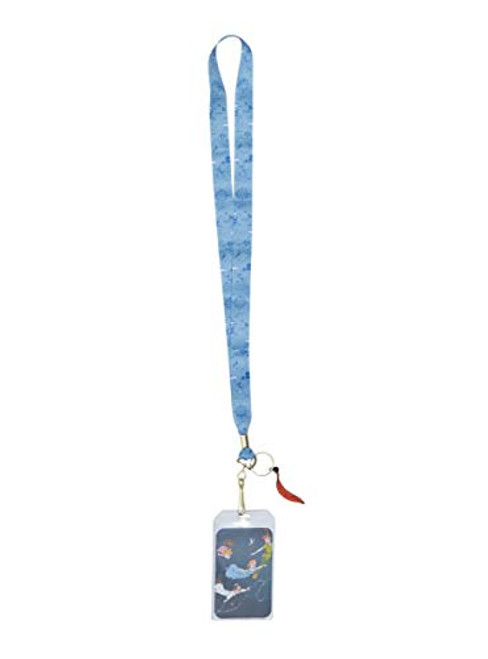 Hot Topic Loungefly Disney Peter Pan Blue Map Lanyard Hot Topic Loungefly Disney Peter Pan Blue Map Lanyard