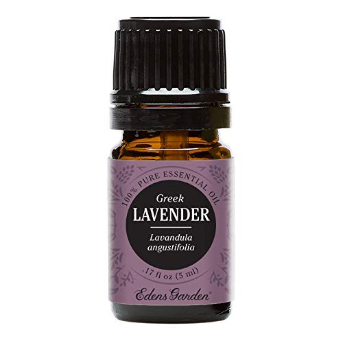 Edens Garden Lavender Greek Essential Oil, 100 percent Pure Therapeutic Grade (Anxiety and Headaches) 5 ml Edens Garden Lavender Greek Essential Oil, 100 percent Pure Therapeutic Grade (Anxiety and Headaches) 5 ml