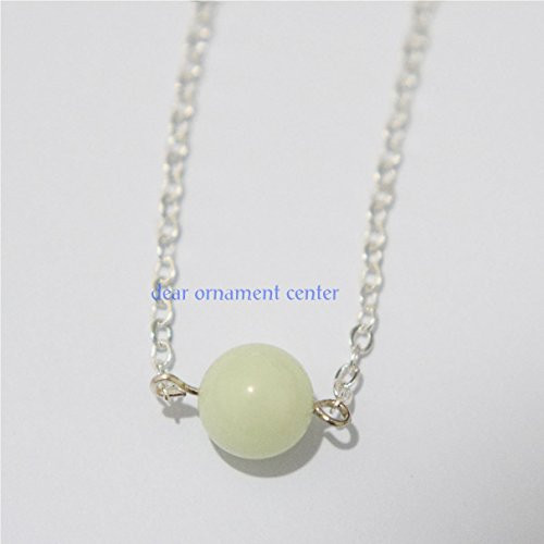 Charm Glowing Sphere Necklace, Frozen Glowing Necklace, Glowing Jewelry, Glow Pendant,glow in the Dark