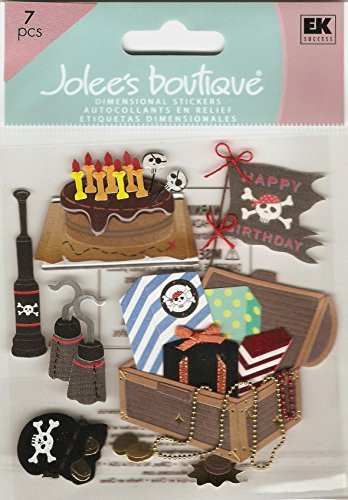 JOLEES Boutique Themed Ornate Stickers-Pirate Party
