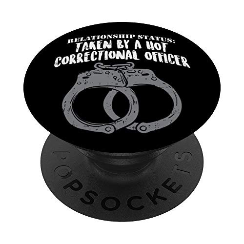 Funny Correctional Officer l Relationship Status Taken Lover PopSockets Grip and Stand for Phones and Tablets