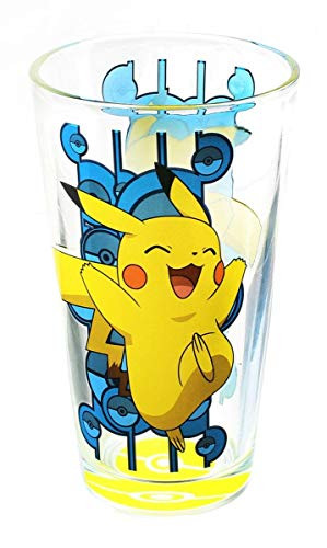 JUST FUNKY Pokemon Pikachu Pokeball Bottom 16oz Pint Glass