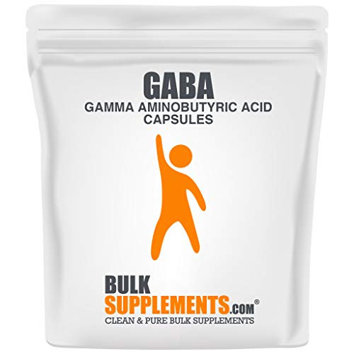 BulkSupplements Gamma Aminobutyric Acid (GABA) (100 Gelatin Capsules)