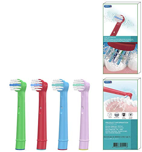 BYDPETE Toothbrush Heads for Oral B, Compatible with Braun Electric Toothbrush, Replacement Toothbrush Heads Compatible Oral-B, Cross Floss Vitality 3D All Compatible (4PCS with Package)