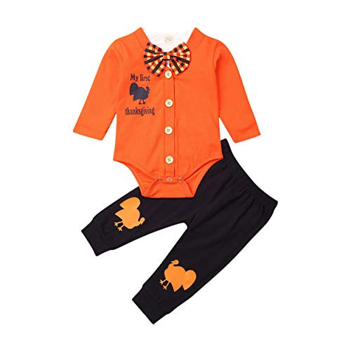 VATR Baby Boy Thanksgiving Outfit 0-3 Months, Baby Thanksgiving Outfit Boy, My First Thanksgiving Baby Boy (B-My First Thanksgiving, 0-6 Months)