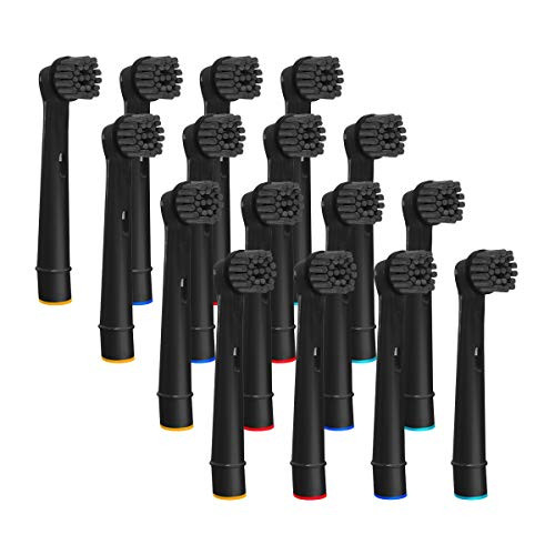 VINFANY 16PCS Black Toothbrush Head for Oral B,Replacement Toothbrush Heads Compatible for Braun Electric Rechargeable Toothbrush, for Vitality 3D All 16Pack VINFANY 16PCS Black Toothbrush Head for Oral B,Replacement Toothbrush Heads Compatible for Braun Electric Rechargeable Toothbrush, for Vitality 3D All 16Pack