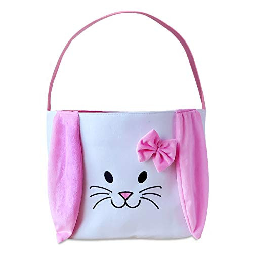 Poptrend Easter Basket Bags,Bunny Easter Bucket?Easter Eggs/Gift Baskets for Kids,Bunny Tote Bag Bucket for Easter Eggs,Toys, Candy,Gifts (Pink) Poptrend Easter Basket Bags,Bunny Easter Bucket?Easter Eggs/Gift Baskets for Kids,Bunny Tote Bag Bucket for Easter Eggs,Toys, Candy,Gifts (Pink)