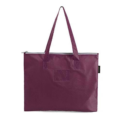 BeeGreen File Folder Document Bags Wine Red File Folder with Inside Zippered Pocket Waterproof Document Bags for Men  and  Women Multi-Purpose Hanging Cute File Pockets