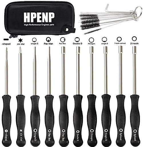 HPENP 10 Pcs Carburetor Adjustment Tool Tune up kit Carb Adjusting Tool for Common 2 Cycle Small Engine Echo STIHL Poulan Husqvarna MTD Ryobi Homelite Trimmer Weed Eater Chainsaw