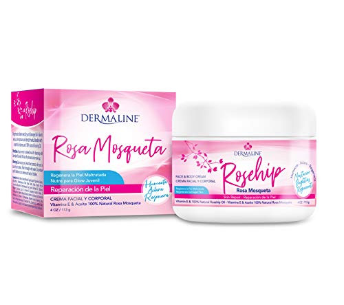 Dermaline - Rosehip Cream 100 percent Natural with Vitamin E 2 Oz.