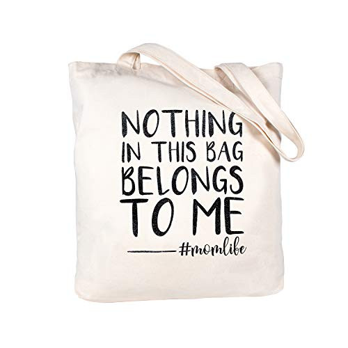 ElegantPark Funny Mom Gifts Mothers Day Gifts for New Mom Christmas Birthday Gifts for Mom Canvas Cotton Mom Tote Bag With Interior Pocket ElegantPark Funny Mom Gifts Mothers Day Gifts for New Mom Christmas Birthday Gifts for Mom Canvas Cotton Mom Tote Bag With Interior Pocket