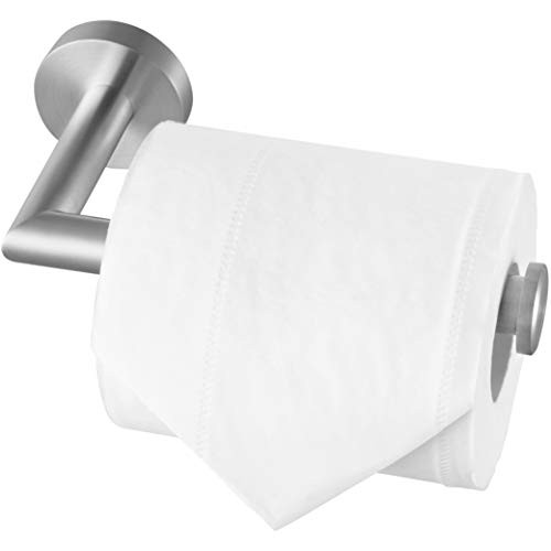 HITSLAM Toilet Paper Holder Brushed Nickel SUS304 Stainless Steel Toilet Roll Holder Tissue Paper Dispenser for Bathroom Wall Mount