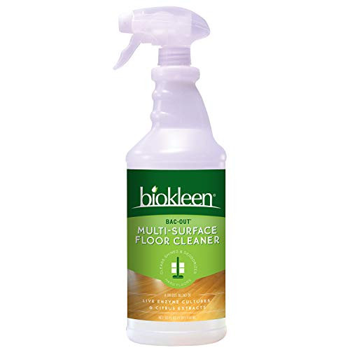 Biokleen Bac-Out Multi-Surface Floor Cleaner - 32 Ounce - Cleans, Shines,  and  Deodorizes, Eco-Friendly, Non-Toxic, Plant-Based, No Artificial Fragrance, Colors or Preservatives