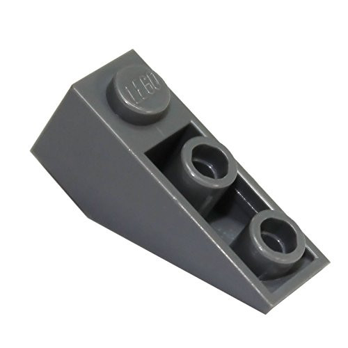 LEGO Parts and Pieces: Dark Gray (Dark Stone Grey) 1x3 33 deg. Inverted Slope x50