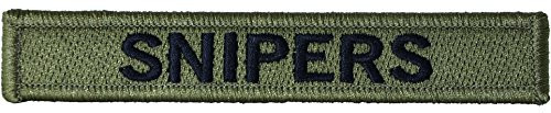 Snipers Military Tab Patch / Morale Patch - Green (RR-MORA-SNPR-GREN)