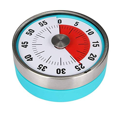 60 Minute Round Visual Analog Timer Countdown Clock for Kitchen Classroom Meeting Kids Adults