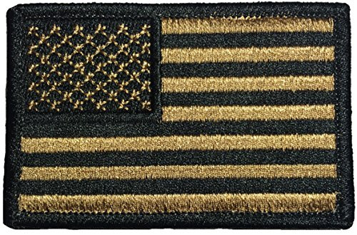 Tactical USA Flag Patch Coyote Tan 2"x3" by Ranger Return (TACT-USAF-COYT)