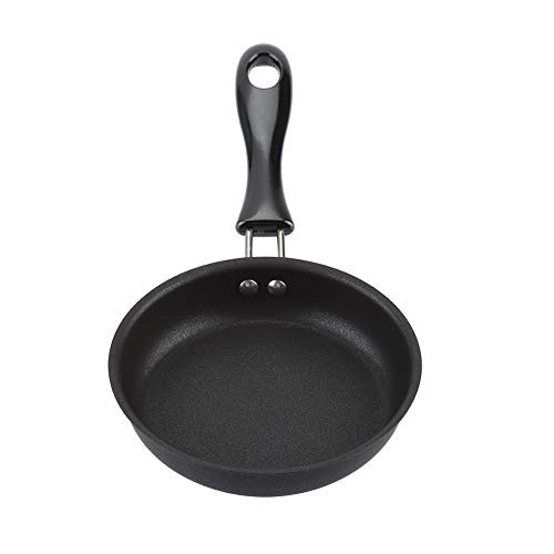 Wallfire Frying Egg Pan, 4.7 Inch Portable Mini Frying Pan, Poached Egg Non Stick Pan Kitchen Cooker