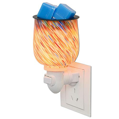 mocosa Electric Wax Burner Melter Fragrance Warmer Night lamp Plug-in Fragrance Wax Melt Warmer for Wax Melts, Tarts and Cubes - Art Glass Wax Melter mocosa Electric Wax Burner Melter Fragrance Warmer Night lamp Plug-in Fragrance Wax Melt Warmer for Wax Melts, Tarts and Cubes - Art Glass Wax Melter