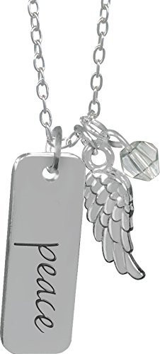 AngelStar 16032 Peace Guardian Angel Pendant, 18"