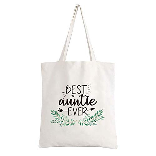 YouFangworkshop Worlds Best Auntie Ever Cotton Canvas Tote Bag, Aunt Reusable Grocery Shopping Tote Bag Mother's Day Birthday Christmas Gifts for Women Aunt YouFangworkshop Worlds Best Auntie Ever Cotton Canvas Tote Bag, Aunt Reusable Grocery Shopping Tote Bag Mother's Day Birthday Christmas Gifts for Women Aunt