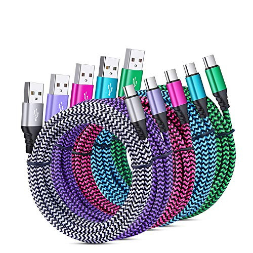 C Charging Cord Fast Charger Cable for Samsung Galaxy S10E S10 S20 Plus A10e A11 A21 A01 A20 A50 A51 A71 A70 Note 20Plus Motorola Moto G Stylus,G Fast,G8 G7 Plus,Z5 Z3 Z2 Z Force/Play,Z Droid,X4