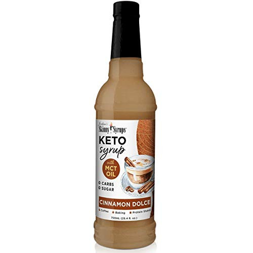 Jordans Skinny Syrups - Sugar Free Cinnamon Dolce Keto Syrup with MCT Oil - No artificial Sweeteners