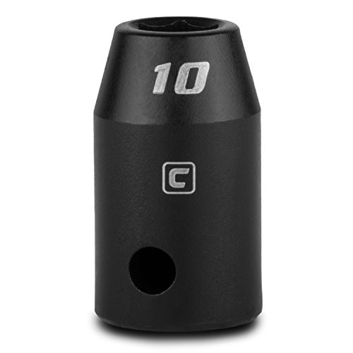 Capri Tools CP55010 10 mm Shallow Impact Socket, 1/2-Inch Drive, 6-Point, Metric