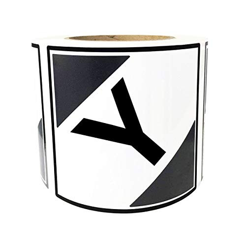 Limited Quantity Y D.O.T. Labels , 2 x 2 inch Square ORM-D Transport Adhesive Shipping Labels Stickers 500/Roll