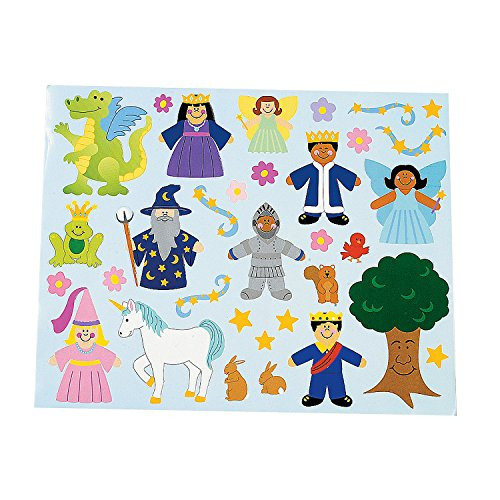 12 Sets ~ Design Your Own Fairy Tale Scene Stickers & Backgrounds