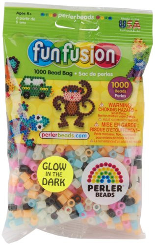 WMU 656416 Glow In The Dark Perler Fun Fushion Beads - 1000-Package