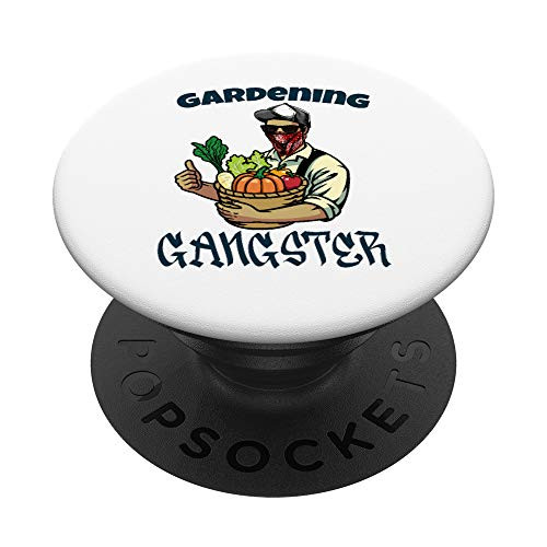 Gardening Gangster Funny Plant Lover Men Who Love to Garden PopSockets PopGrip: Swappable Grip for Phones and Tablets Gardening Gangster Funny Plant Lover Men Who Love to Garden PopSockets PopGrip: Swappable Grip for Phones and Tablets
