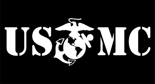 USMC EGA Emblem Marine Corps Vinyl Decal Sticker Car Truck Window (Matte Black)