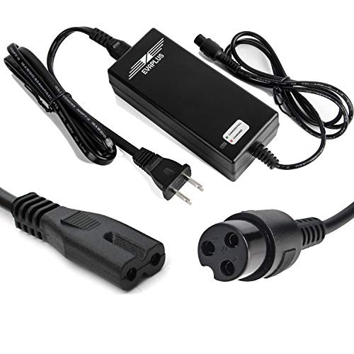 EVAPLUS 42V 2A 84W Battery Charger Mini 3-Prong Inline for 36V Li-on Battery