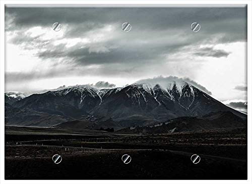 Triple Blank Wall Plate Cover - Nature Landscape Mountains Slope Summit Peaks 3