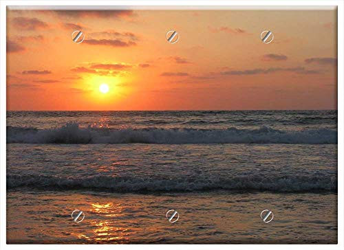 Triple Blank Wall Plate Cover - Sunset Beach Sun Sky Clouds Glow Sea Ocean Triple Blank Wall Plate Cover - Sunset Beach Sun Sky Clouds Glow Sea Ocean