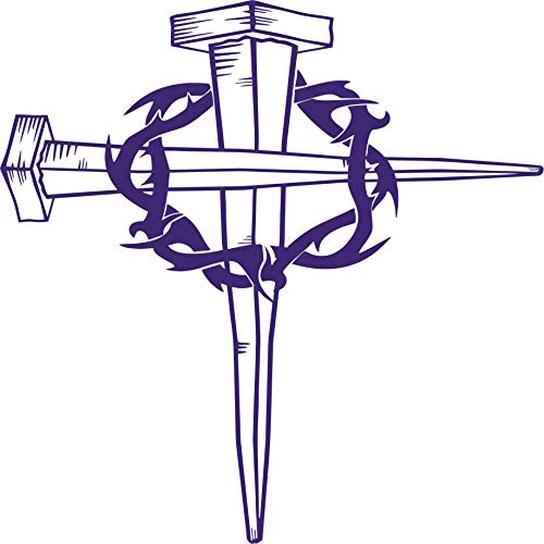 Jesus Christ Cross Crown Of Thorns GOD Car Truck Window Wall Vinyl Decal Sticker Jesus Christ Cross Crown Of Thorns GOD Car Truck Window Wall Vinyl Decal Sticker