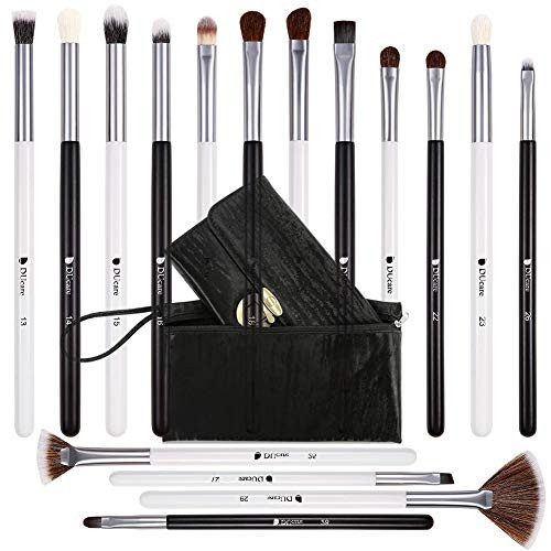 DUcare Eyeshadow Brush Set Professional Eyeshadow Brushes 16Pcs Panda Eye Makeup Brushes Eye Shadow Concealer Eyebrow Eyelash Eye Liners Blending Cosmetic Brushes with bag DUcare Eyeshadow Brush Set Professional Eyeshadow Brushes 16Pcs Panda Eye Makeup Brushes Eye Shadow Concealer Eyebrow Eyelash Eye Liners Blending Cosmetic Brushes with bag