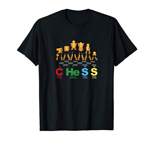 Chess Periodic Table Of Elements Science Chess Board Gift T-Shirt
