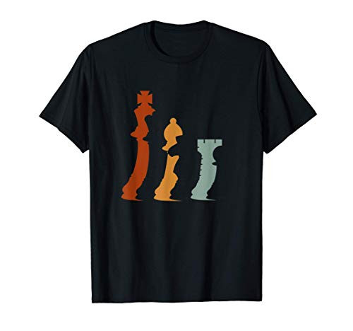 Chess Pieces Chessman Chess Board Game Retro Chess T-Shirt
