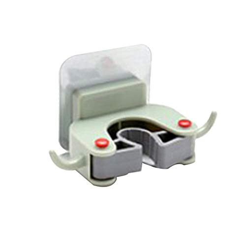 BIANTAI Broom Holder Wall Mounted - Mop and Broom Holder - Garage Storage Rack and Garden Tool Organizer Toilet bathroom broom hanger mop clip for Home, Kitchen, Tools Organizing