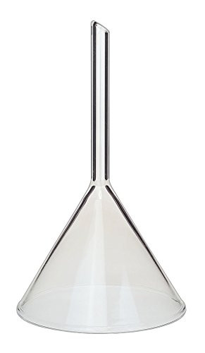 GSC International FUNNEL-SS-75 Gsc Borosilicate Glass Funnel, Short Stem, 75 mm Outside Diameter, 8 mm Stem Outside Diameter